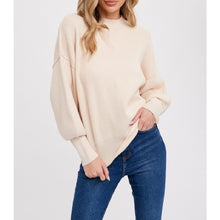 Load image into Gallery viewer, Anna Ribbed Mock Neck Pullover
