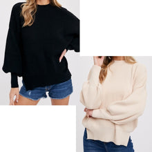 Load image into Gallery viewer, Anna Ribbed Mock Neck Pullover
