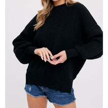 Load image into Gallery viewer, Anna Ribbed Mock Neck Pullover
