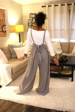 Load image into Gallery viewer, Cozy Queen Wide Leg Suspender Pants
