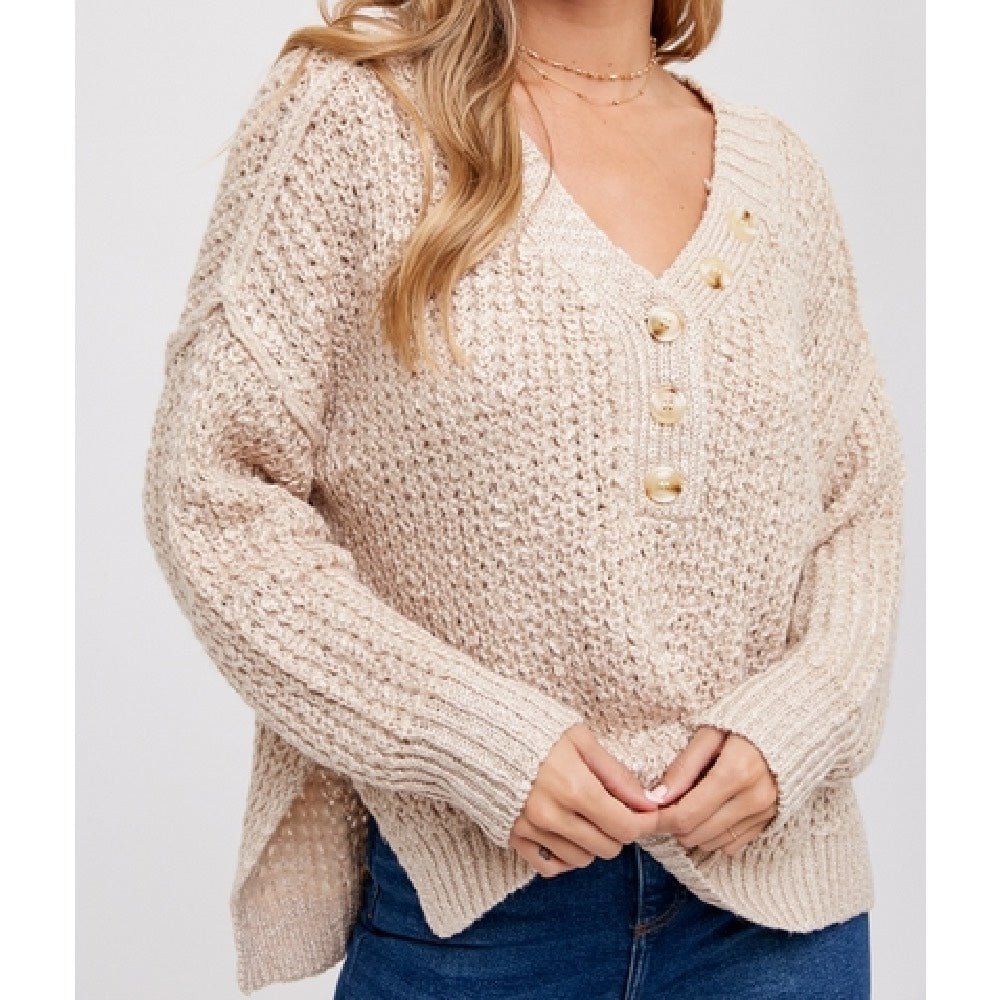 Layla Henley Sweater Top