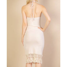 Load image into Gallery viewer, Marbella Fringe Midi Dress
