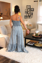 Load image into Gallery viewer, O&amp;H Wind Song Ruffle Wide Leg Jumpsuit
