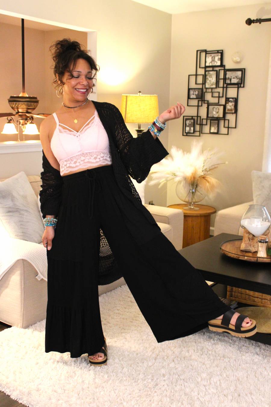 POL Night Culottes Wide Leg Pants