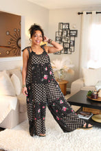 Load image into Gallery viewer, Romantic Night Patchwork Wide Leg Romper
