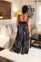 Load image into Gallery viewer, Romantic Night Patchwork Wide Leg Romper
