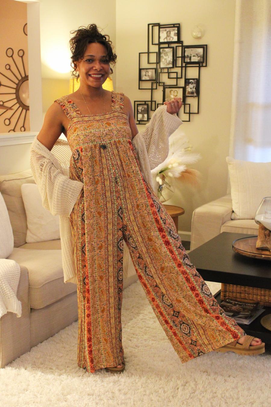 Bohemian Sunset Wide Leg Jumpsuit