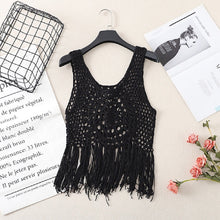 Load image into Gallery viewer, Sunny Serenity Crochet Tank Top
