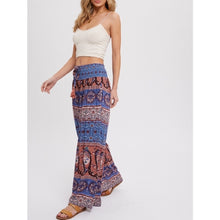 Load image into Gallery viewer, Boho Smocked Wide Leg Pants
