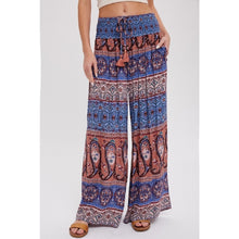 Load image into Gallery viewer, Boho Smocked Wide Leg Pants
