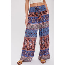 Load image into Gallery viewer, Boho Smocked Wide Leg Pants
