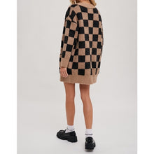 Load image into Gallery viewer, Taupe Checkered Cardigan
