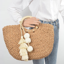 Load image into Gallery viewer, Coconut Island Woven Tote Bag
