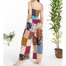 Load image into Gallery viewer, Sweet Talk Cotton Patchwork Jumpsuit
