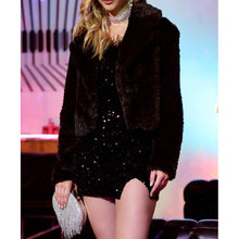 Load image into Gallery viewer, Faux Fur Collar Jacket
