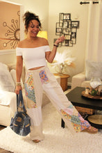 Load image into Gallery viewer, Floral Wave Knit Boho Pants
