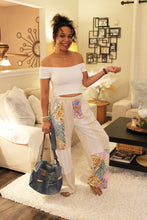 Load image into Gallery viewer, Floral Wave Knit Boho Pants
