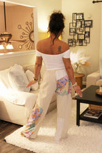 Load image into Gallery viewer, Floral Wave Knit Boho Pants
