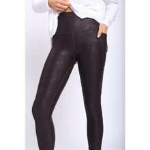 Load image into Gallery viewer, Chocolate Foil Leggings W/ Pockets
