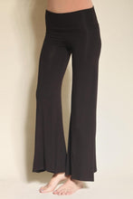 Load image into Gallery viewer, Fold Over Bamboo Palazzo Pants
