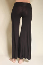 Load image into Gallery viewer, Fold Over Bamboo Palazzo Pants
