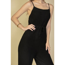 Load image into Gallery viewer, Fuzzy Sweater Knit Cami Jumpsuit
