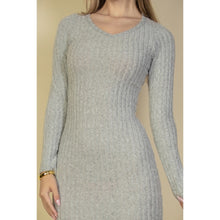 Load image into Gallery viewer, Fuzzy Sweater Knit Dress
