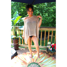 Load image into Gallery viewer, Golden Sands Fishnet Poncho
