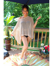 Load image into Gallery viewer, Golden Sands Fishnet Poncho
