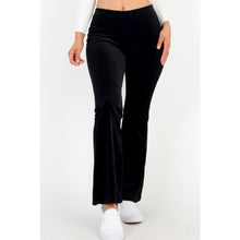 Load image into Gallery viewer, High Waist Velour Flare Pants
