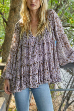 Load image into Gallery viewer, Lavender Haze Cami Lined Peasant Top
