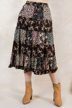 Load image into Gallery viewer, Mystical Forest Patchwork Midi Skirt
