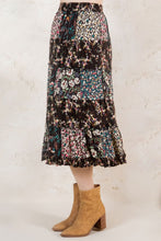 Load image into Gallery viewer, Mystical Forest Patchwork Midi Skirt
