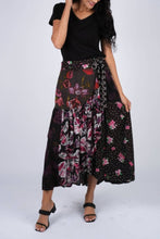 Load image into Gallery viewer, Romantic Night Patchwork Wrap Skirt
