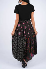 Load image into Gallery viewer, Romantic Night Patchwork Wrap Skirt
