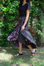 Load image into Gallery viewer, Romantic Night Patchwork Wrap Skirt
