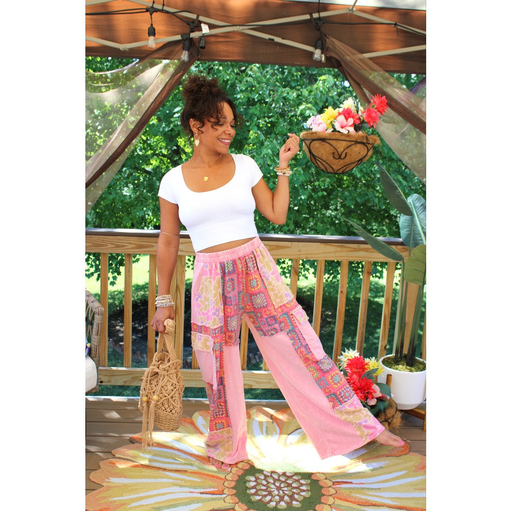 Pink Sunshine Comfy Wide Leg Pants (coming back in stock soon!)