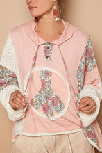 Load image into Gallery viewer, POL Floral Peace Pullover Hoodie
