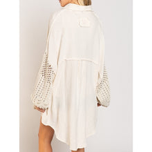 Load image into Gallery viewer, POL Saskia Boho Sleeve Button Down
