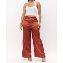 Load image into Gallery viewer, Satin Effect Wide Leg Pants
