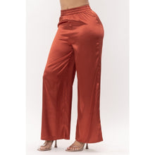 Load image into Gallery viewer, Satin Effect Wide Leg Pants
