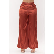 Load image into Gallery viewer, Satin Effect Wide Leg Pants
