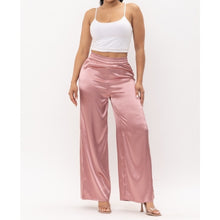 Load image into Gallery viewer, Satin Effect Wide Leg Pants
