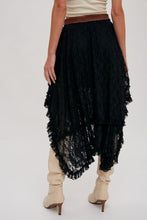 Load image into Gallery viewer, Southern Charm Lace Tiered Midi Skirt
