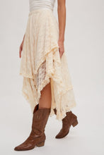 Load image into Gallery viewer, Southern Charm Lace Tiered Midi Skirt
