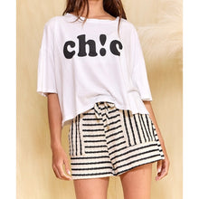 Load image into Gallery viewer, Stripe Print Drawstring Shorts
