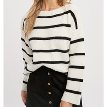 Load image into Gallery viewer, Striped Ribbed Pullover
