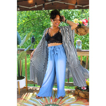 Load image into Gallery viewer, Stripes Of The Midnight Sky Maxi Kimono
