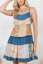 Load image into Gallery viewer, Summer Walker Babydoll Patchwork Dress
