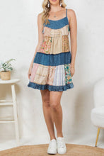 Load image into Gallery viewer, Summer Walker Babydoll Patchwork Dress
